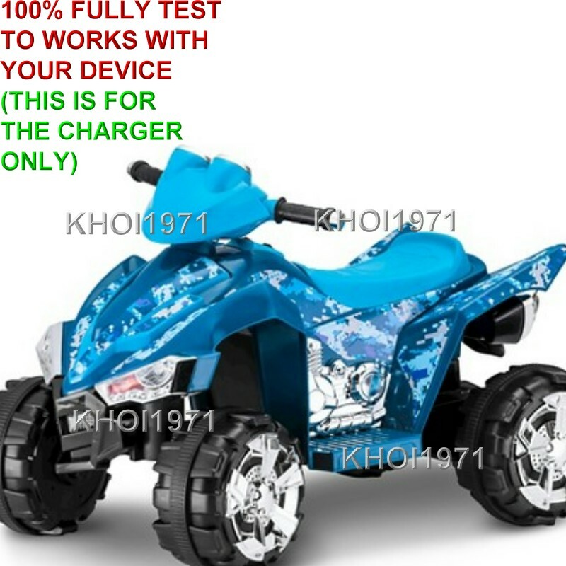 WALL charger AC adapter for KID TRAX MOTO Disney QUAD 6V battery ride on car