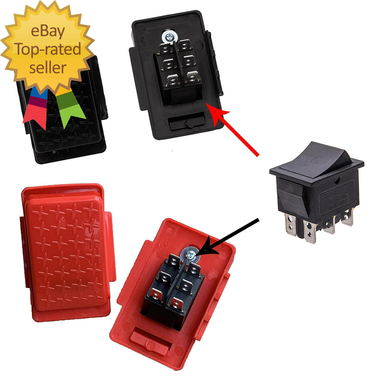 6/12/24 Volt Accelerator Foot Pedal Reset Control Switch for Kids Ride on Cars