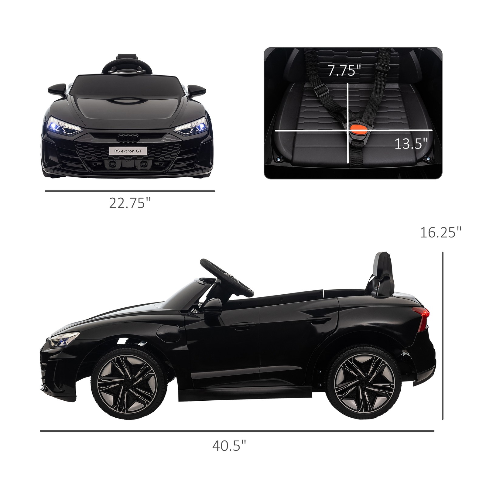 12V Kids Ride on Toy 3.1 MPH Electric Car for Boys and Girls with Remote Control