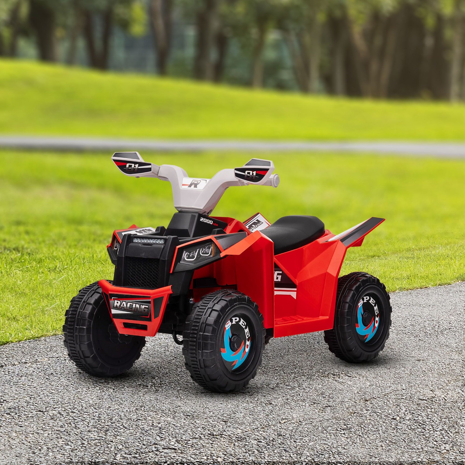 Lightweight Kids ATV 6V Ride-On with Reversing Option 55lb Red