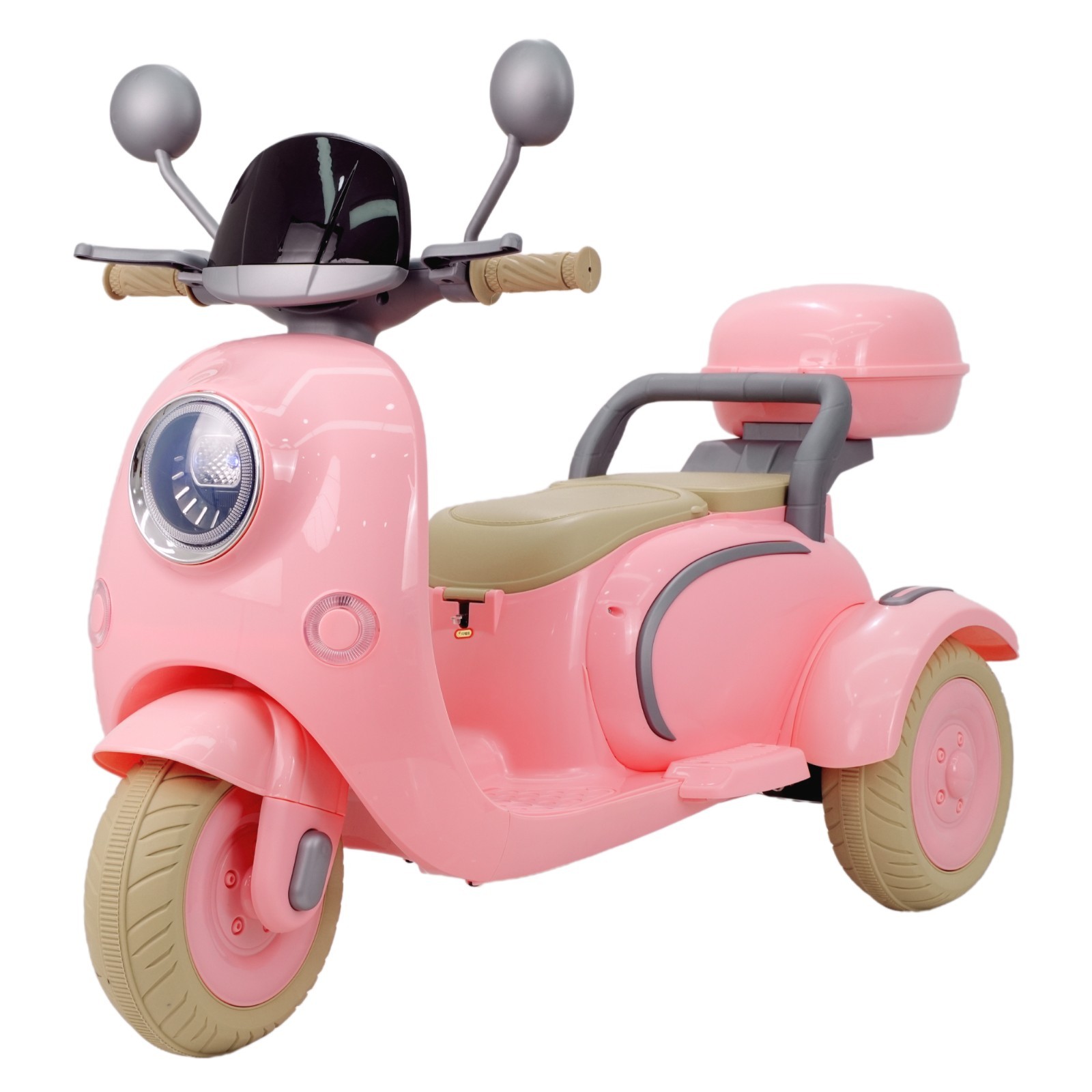 12V Kids Electric Motorcycle Ride on toy 3-Wheeler Tricycle 2 Seater with Remote