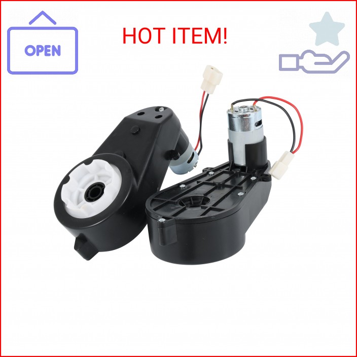 2 Pcs Kids Ride On Car Gearbox 550 12V Motor 40000RPM, Electric Motor Gearbox Mo