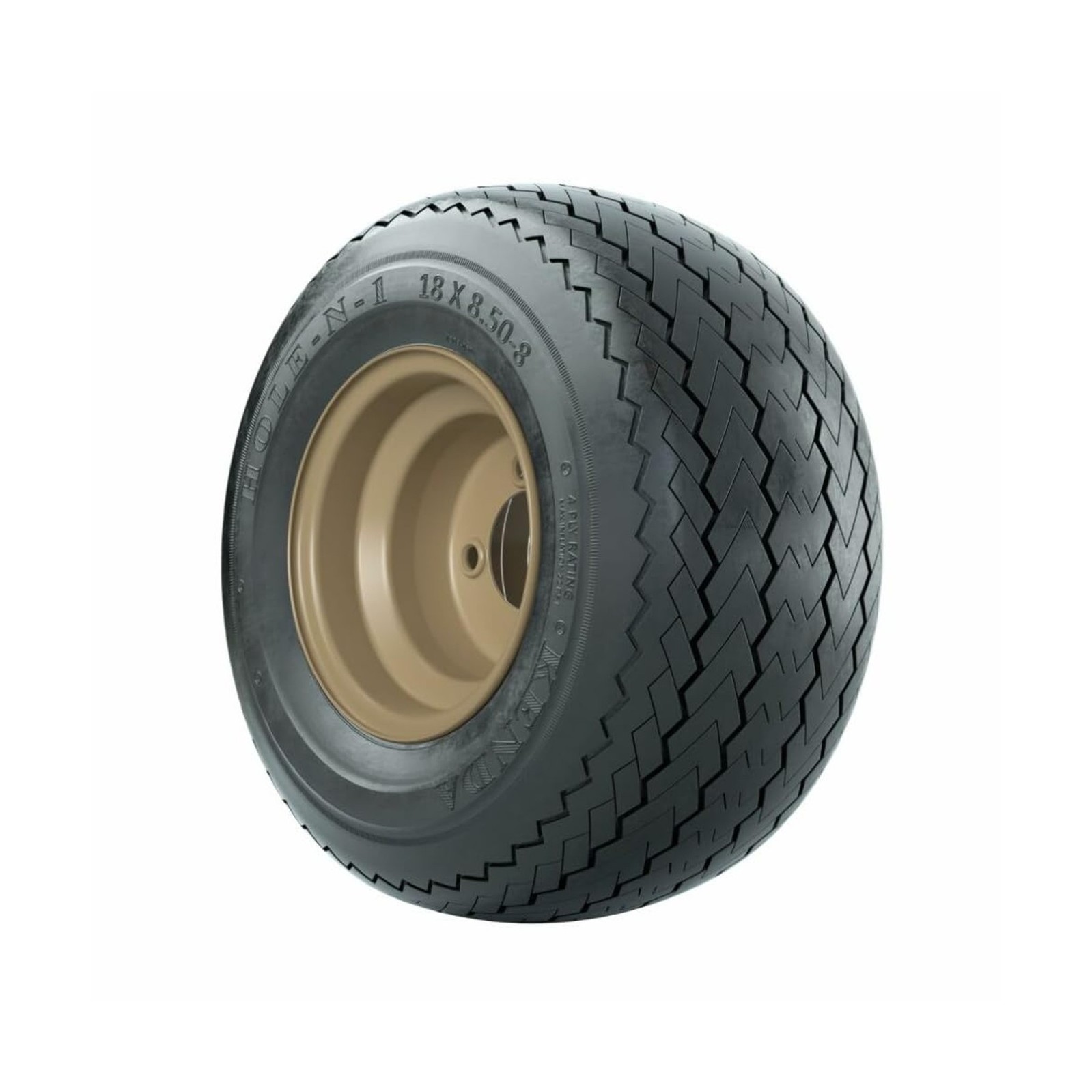 GTW 8 Inch Golf Cart Wheels and Tires Combo | GTW Stone Steel Wheels on 18×8….