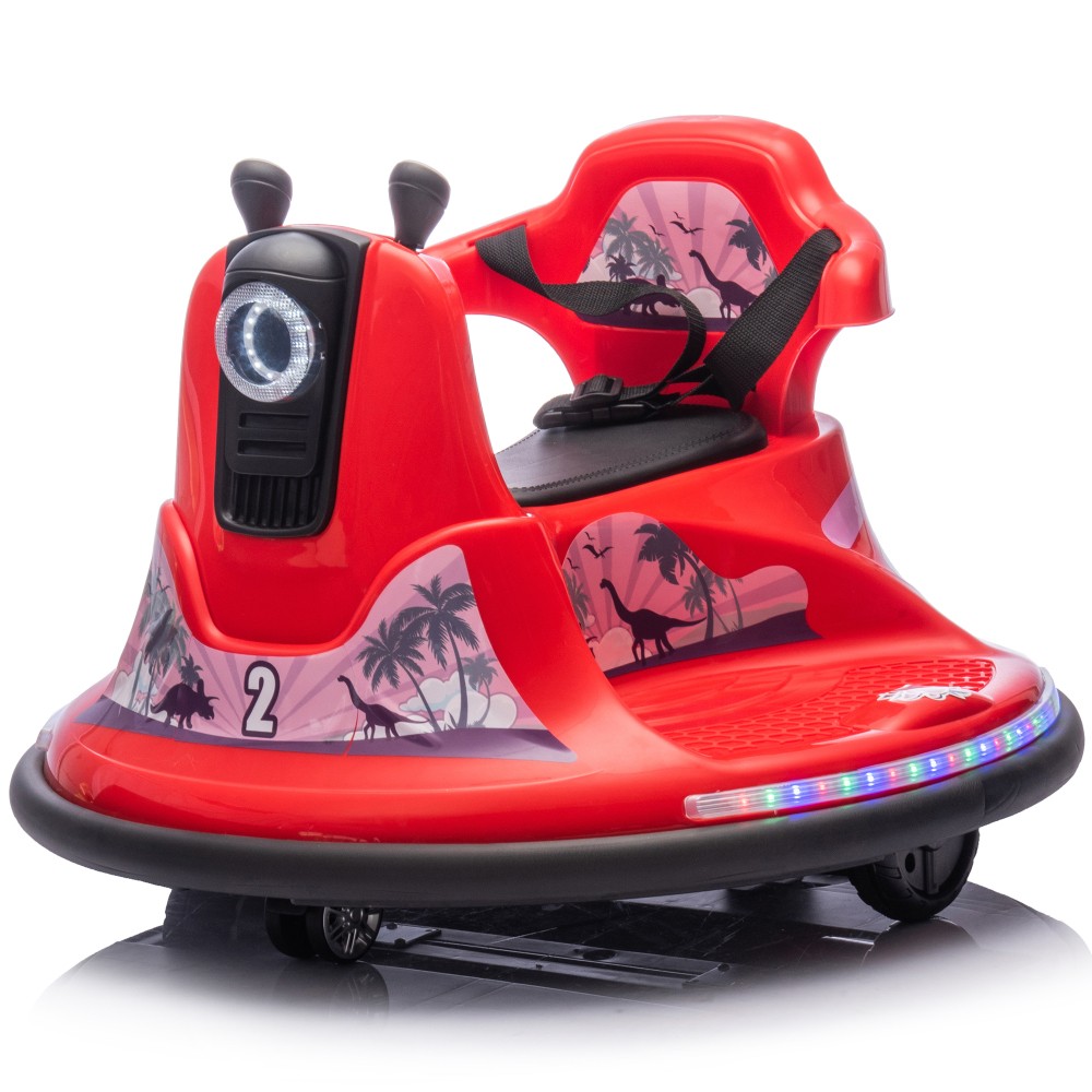 12V Kids Ride On Bumper car W/Parents control,Rotate 360 ° For kids of 2-5