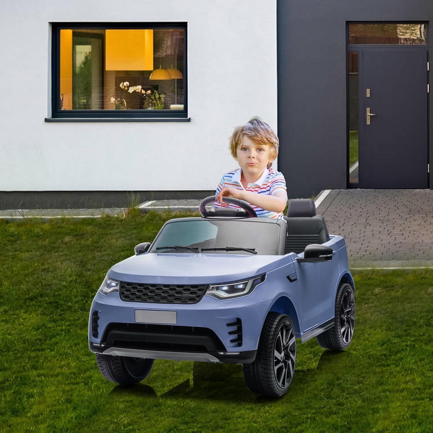 12V Licensed Land Rover Electric Ride-on Car for Kids with Parental Remote