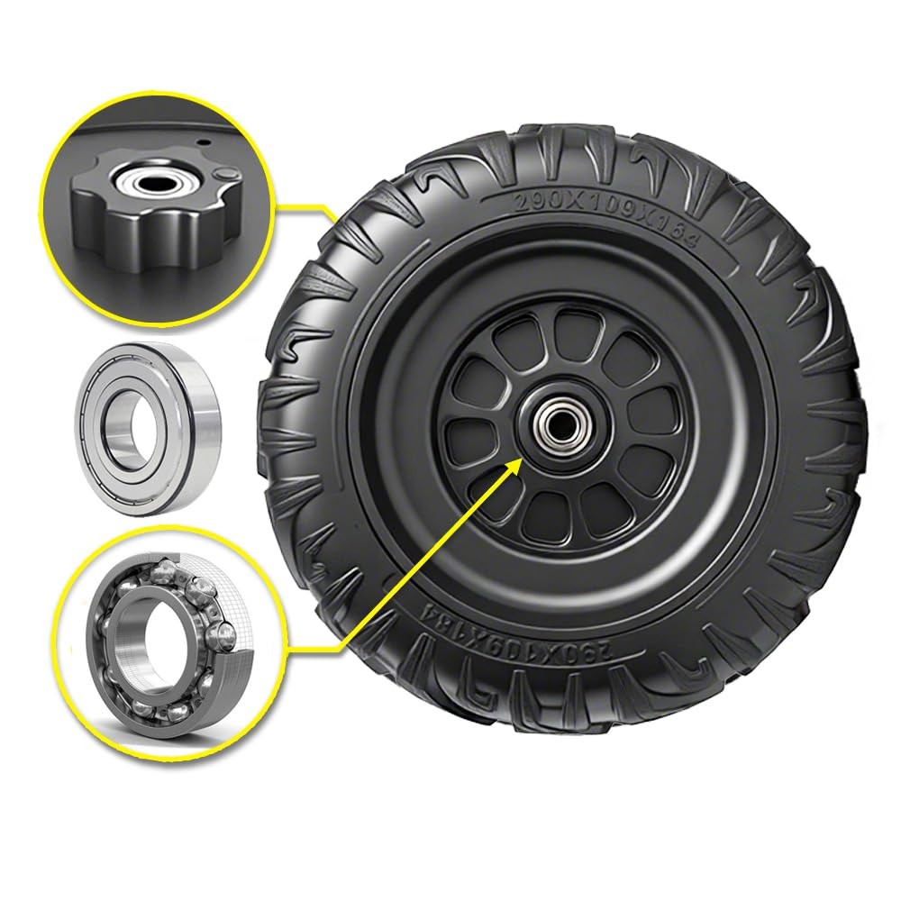 29CM Solid Rubber Tires for Power Wheels Ride-On Cars | Off-Road Upgrade