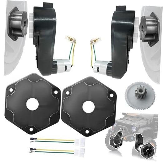 2Pack 24V RS555 12000RPM High Torque Drive Motor Gearbox for Power 24V12000RPM
