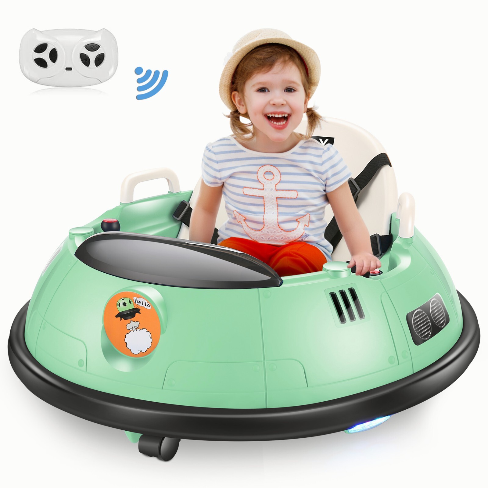 Ride on Bumper Car for Kids 12V Battery Powered Electric Toy with Remote Control
