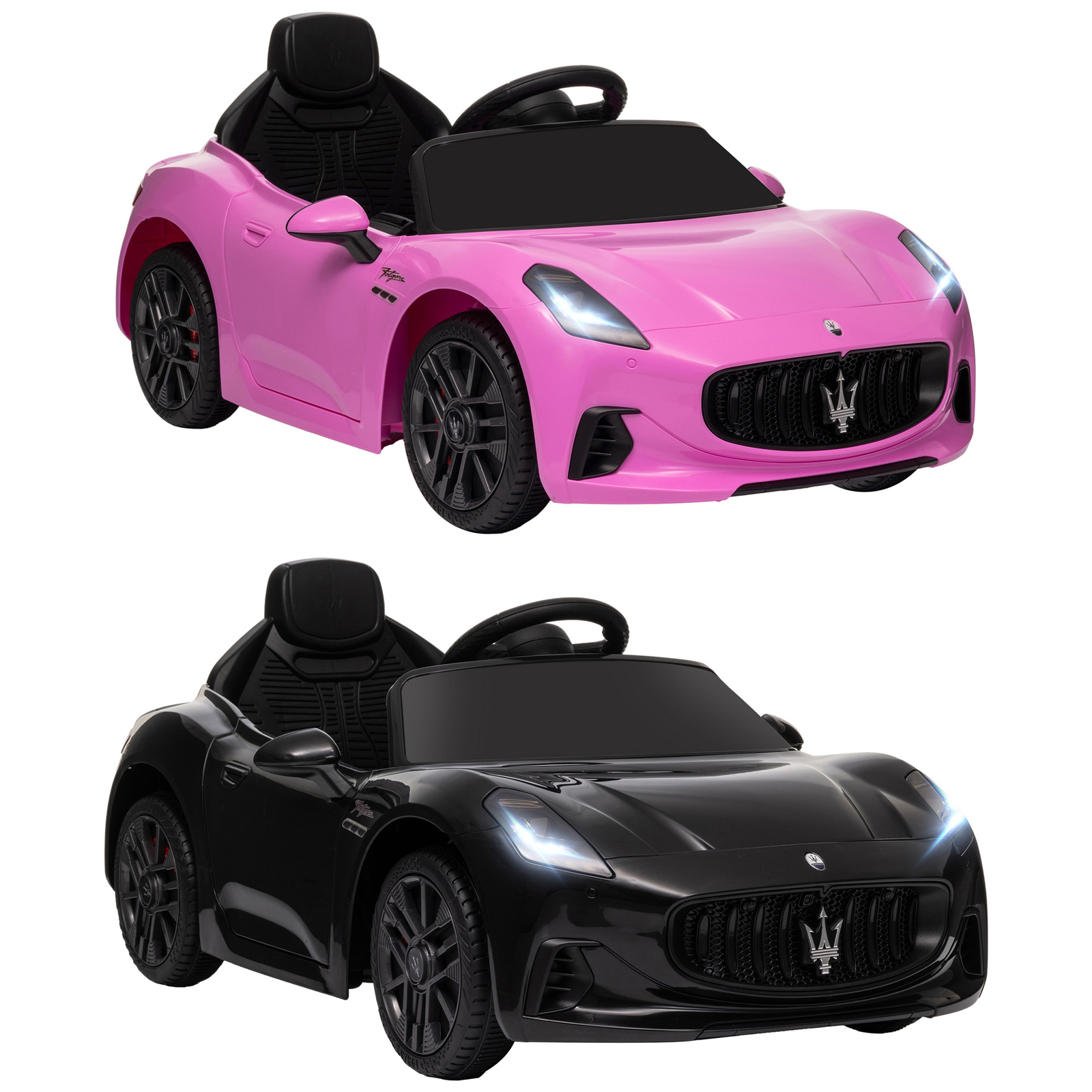 Qaba Maserati Gran Turismo Licensed 12V Kids Electric Car w/ Remote Control
