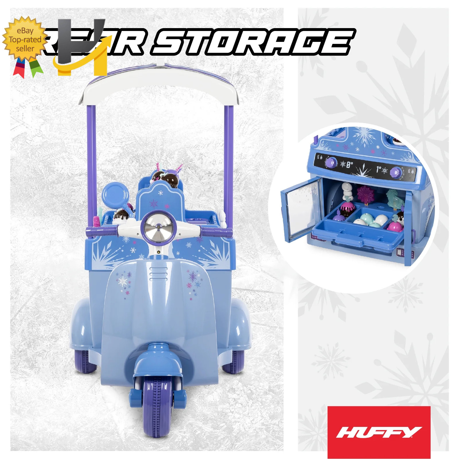 6V Disney Frozen Ice Cream Cart Battery Ride-On Toy Ice Cream Toys FREE SHIPPING