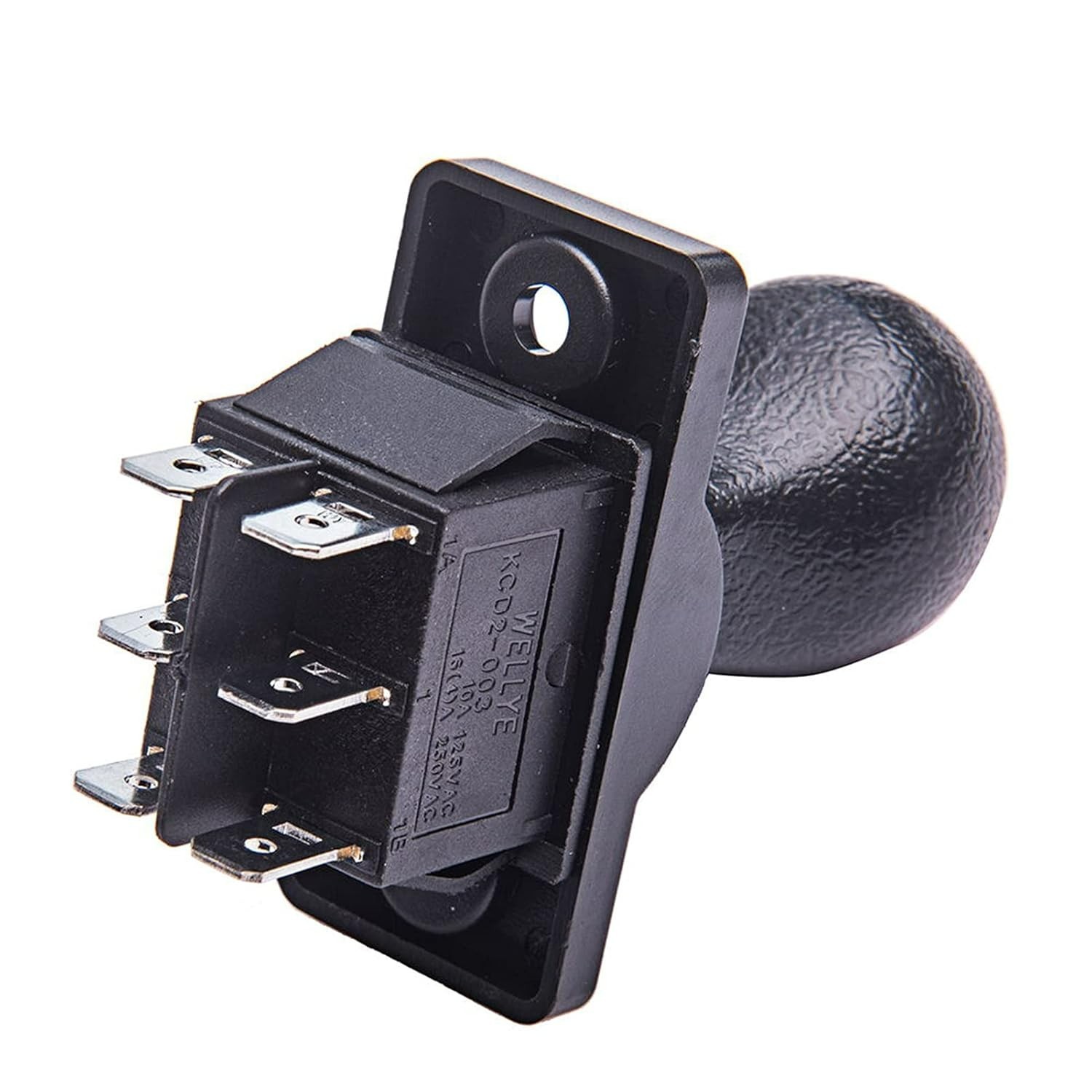New! Forward/Stop/Back Shifter, 6 Prong with Plate, Black and Red