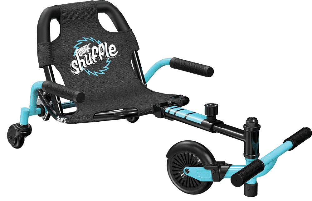 Crazy Cart Kid Powered Drifting Go Kart Ride On for Ages 4+ Adjustable Frame