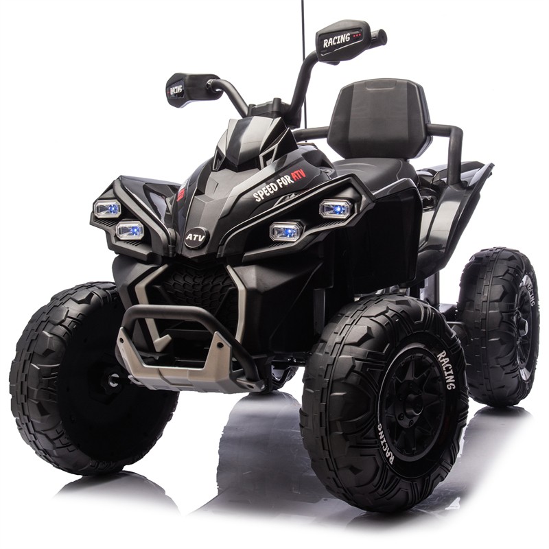 24V Kids Ride On Toy Electric ATV 4-wheel shock absorber 1.24-3.73MPH Aged 3-12