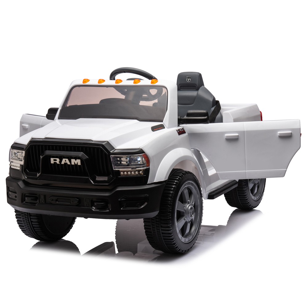 12V Kids Ride on Car Licensed RAM 2500 Electric Truck with Remote for Kids 3-5