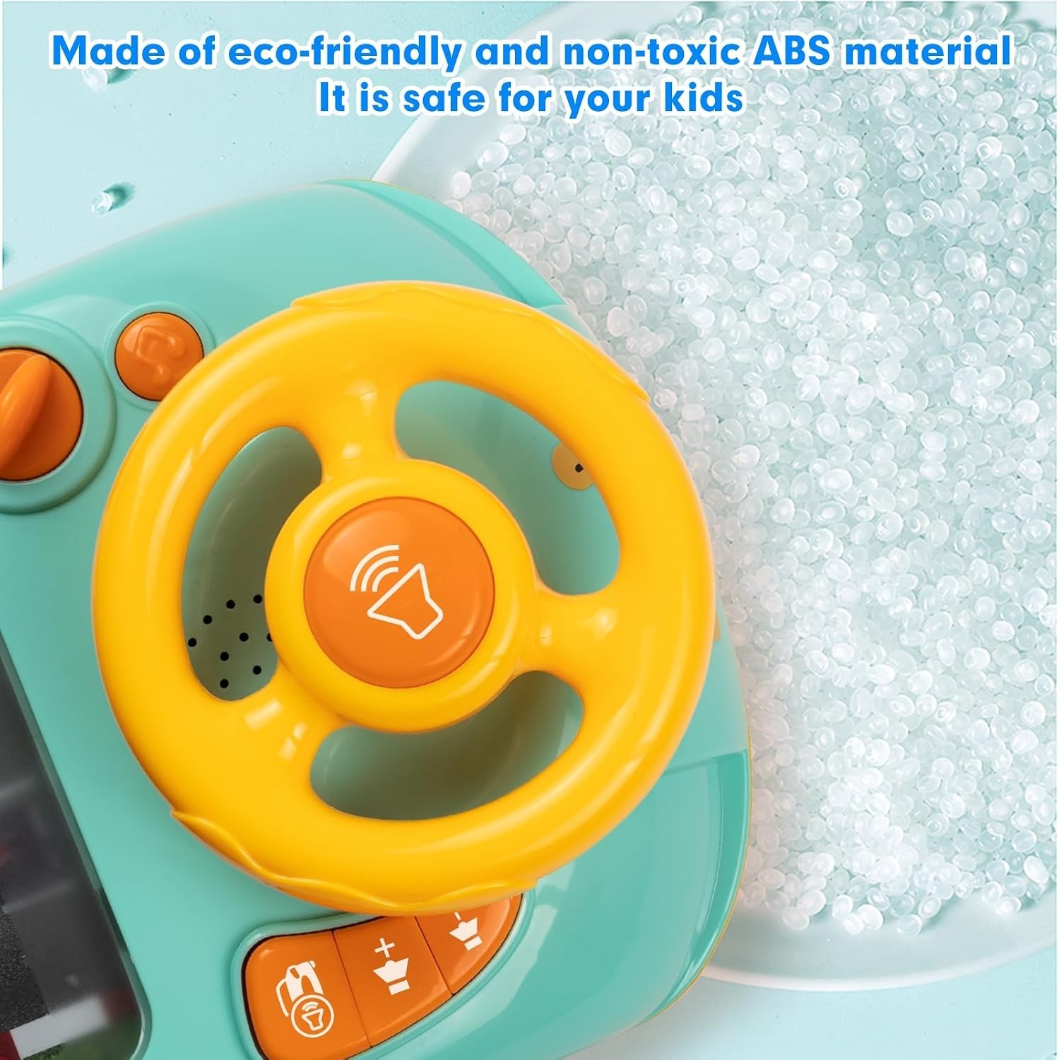 Educational Steering Wheel Toy | Toddler Traffic Sense & Hand-Eye Coordination
