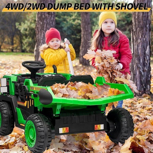 24V Ride On Car Dump Truck 2 Seater Electric Cars for Kids with Remote Control