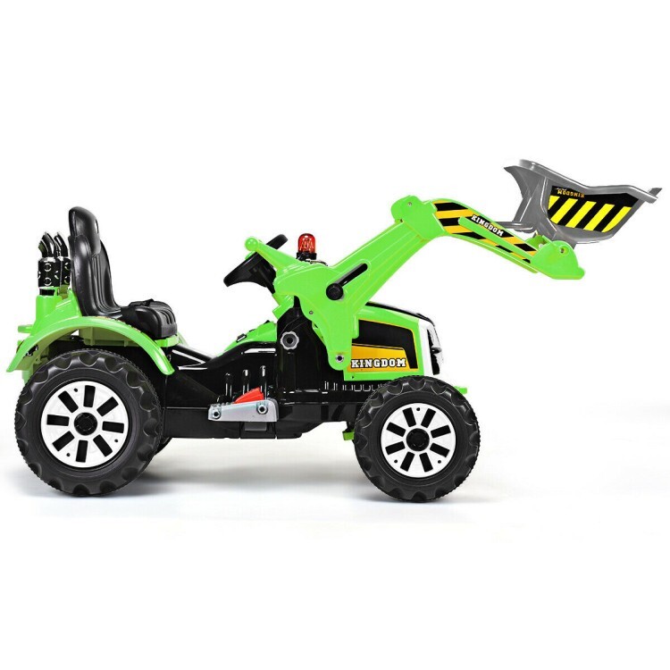 12V Battery Powered Kids Ride-on Excavator Dump Truck Gift Kids With Safety Belt