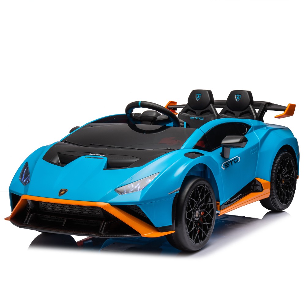 Kids Lamborghini Huracan Sto 24V Electric Ride-On Car w/ Drift, LED, Music