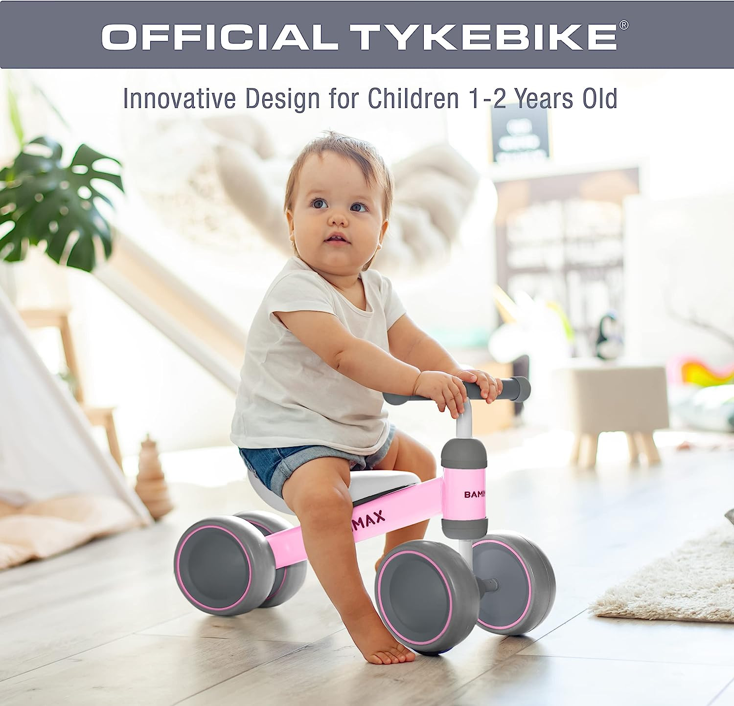 Tykebike® Baby Balance Bike | Ride-On Toy for Toddlers 1-2 Years – Lightweight