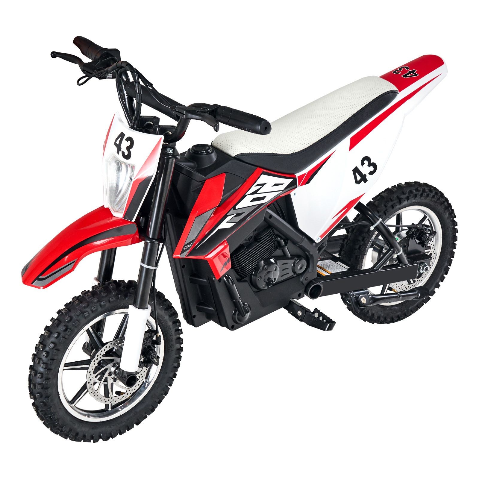 36V Ride On Motorcycle, 15.5mph, Non-Slip Tires, Battery Gauge