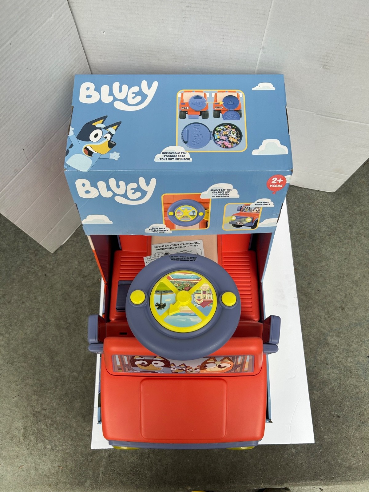 Bluey 6V Ride On Car for Toddlers – Interactive Electric Car for Kids with Sound