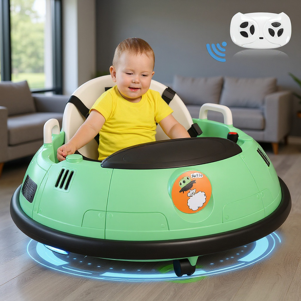 Toddler Bumper Car Electric Bumper Car for Kids w/Remote Control Bumping Gift🔥