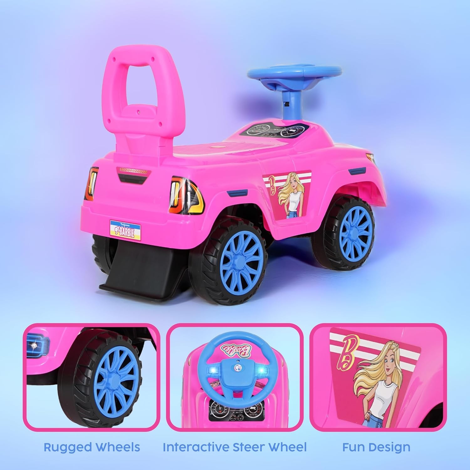 Barbie Foot to Floor Ride On 2025 FTF Hilux Toy Vehicle Easy-Roll Wheels New