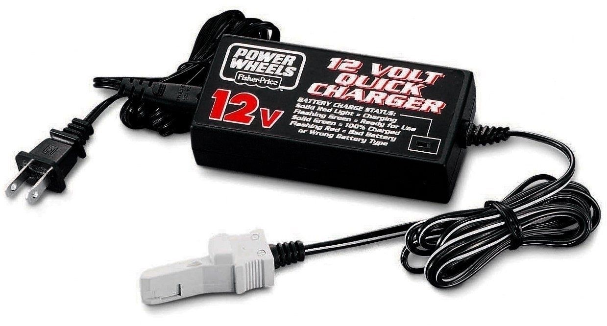 12v 12 volt BATTERY CHARGER Power Wheels adapter plug brick power supply pointed