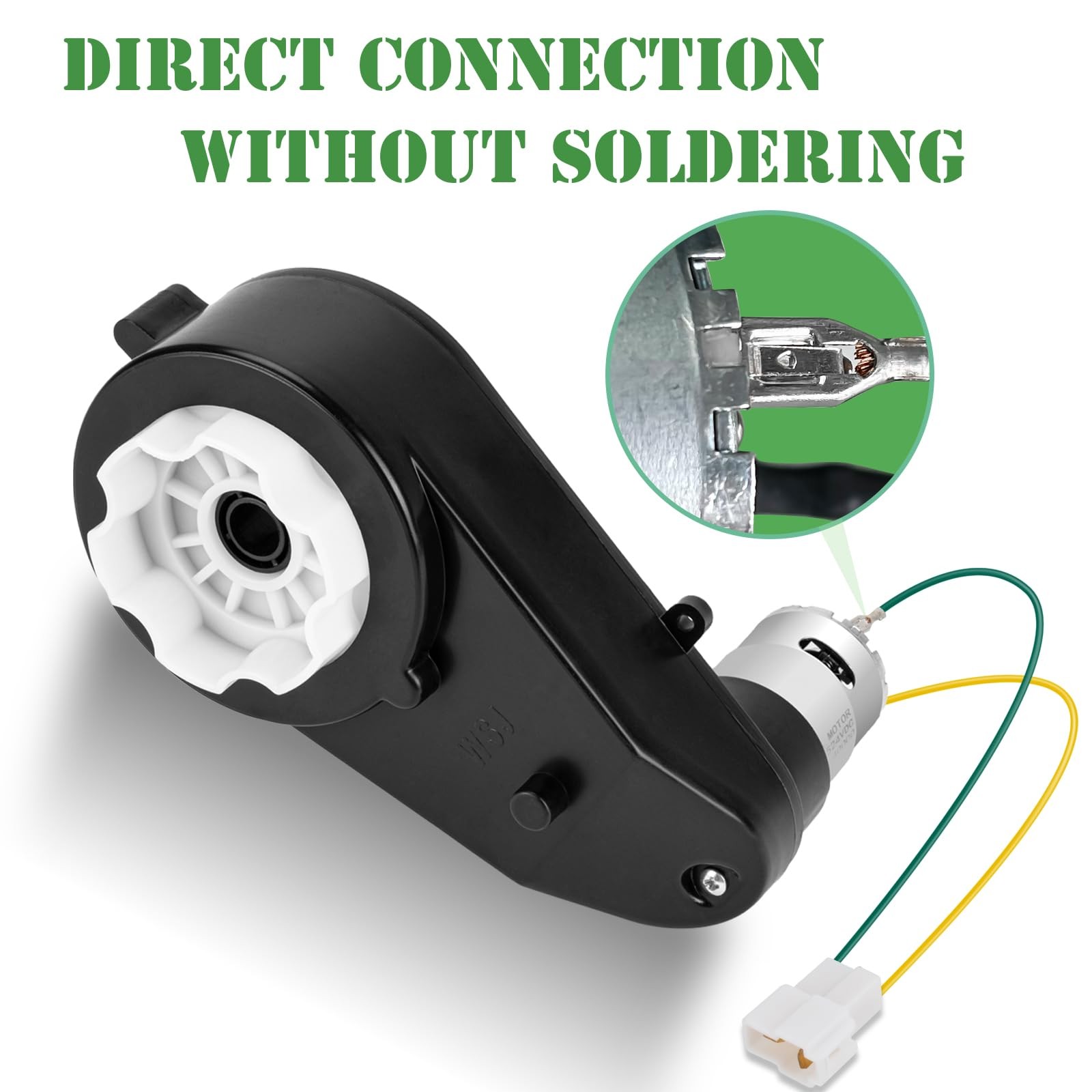 Pcs 12V 40000RPM Powered Wheels Motor Gearbox for Kids Ride On Car Toys