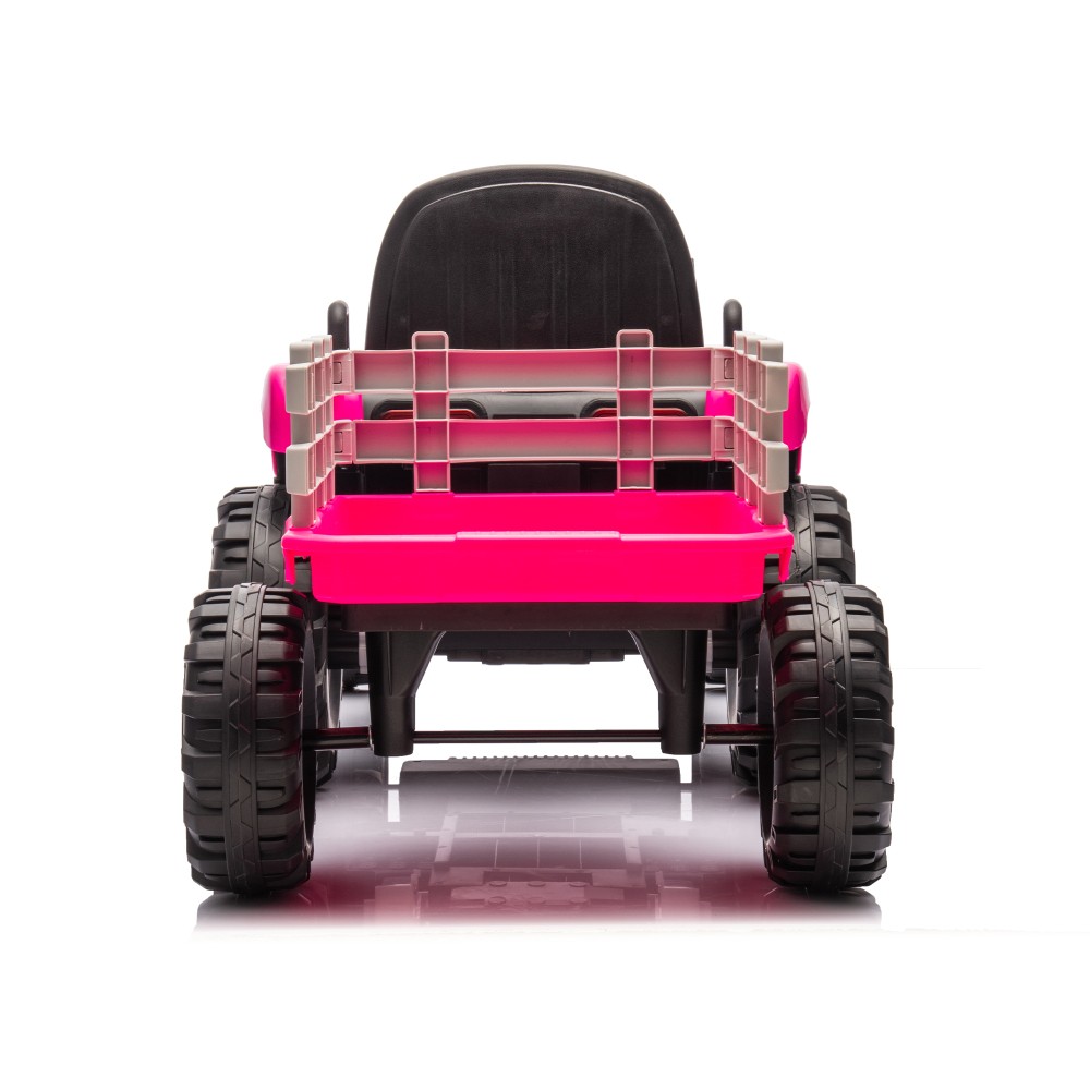 24V Battery Electric Ride on Tractor w/ Trailer 200w*2motor 1.86-4.97MPH/Remote