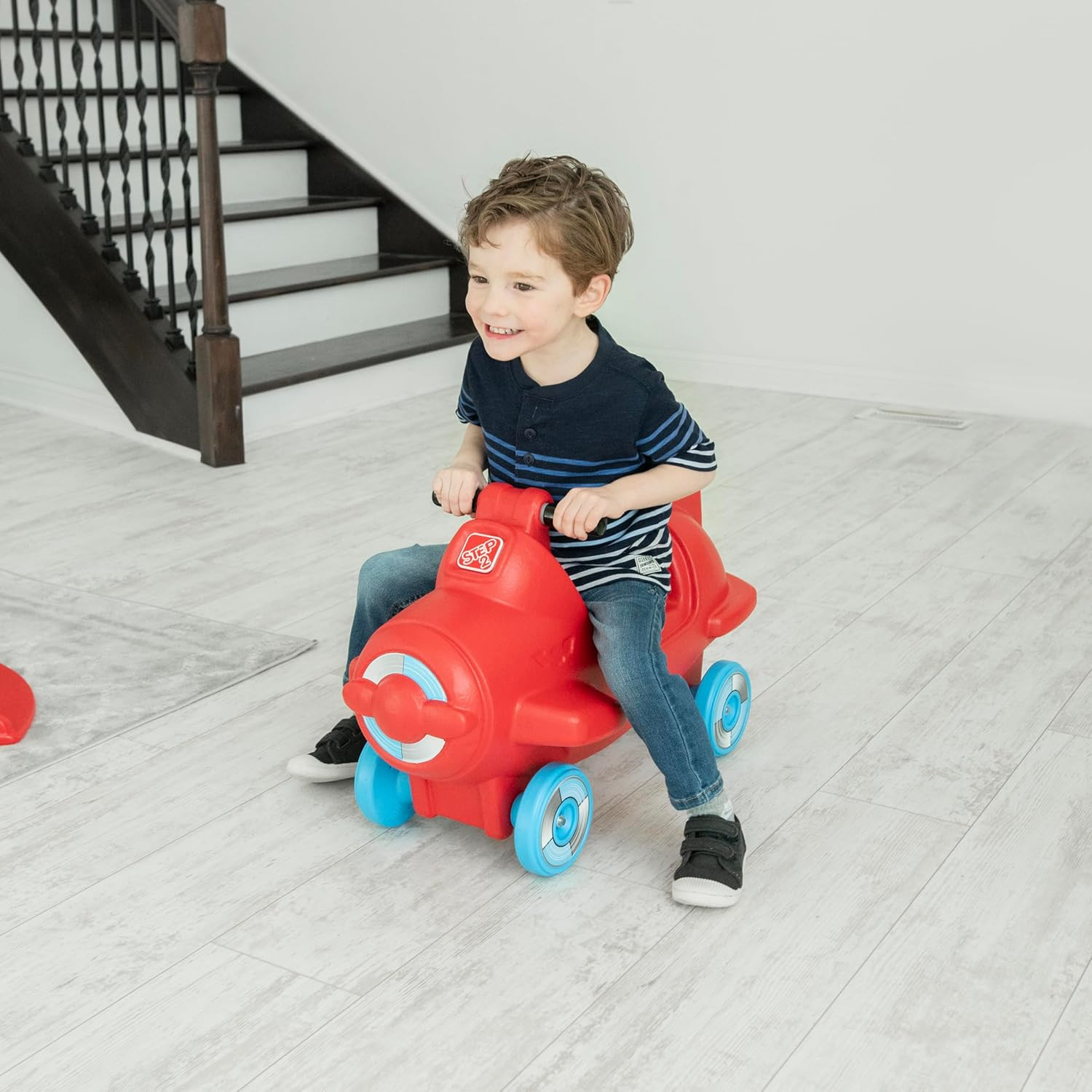 Step2 Sky Rider Kids Push Car Foot Powered Ride On Toy Practice Balance 4 Wheels