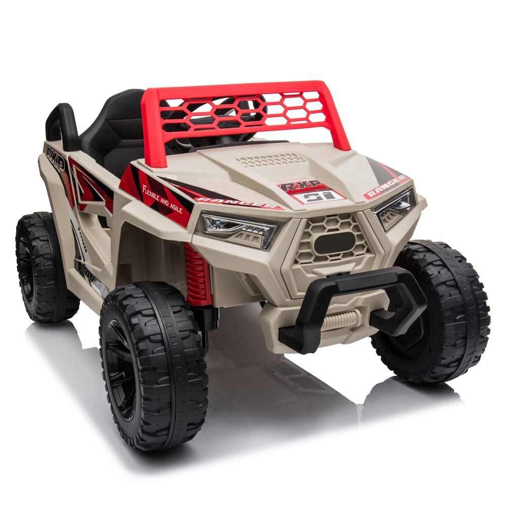 12V kids Ride On Mini UTV Electric Car Front LED Lights & Horn For Children