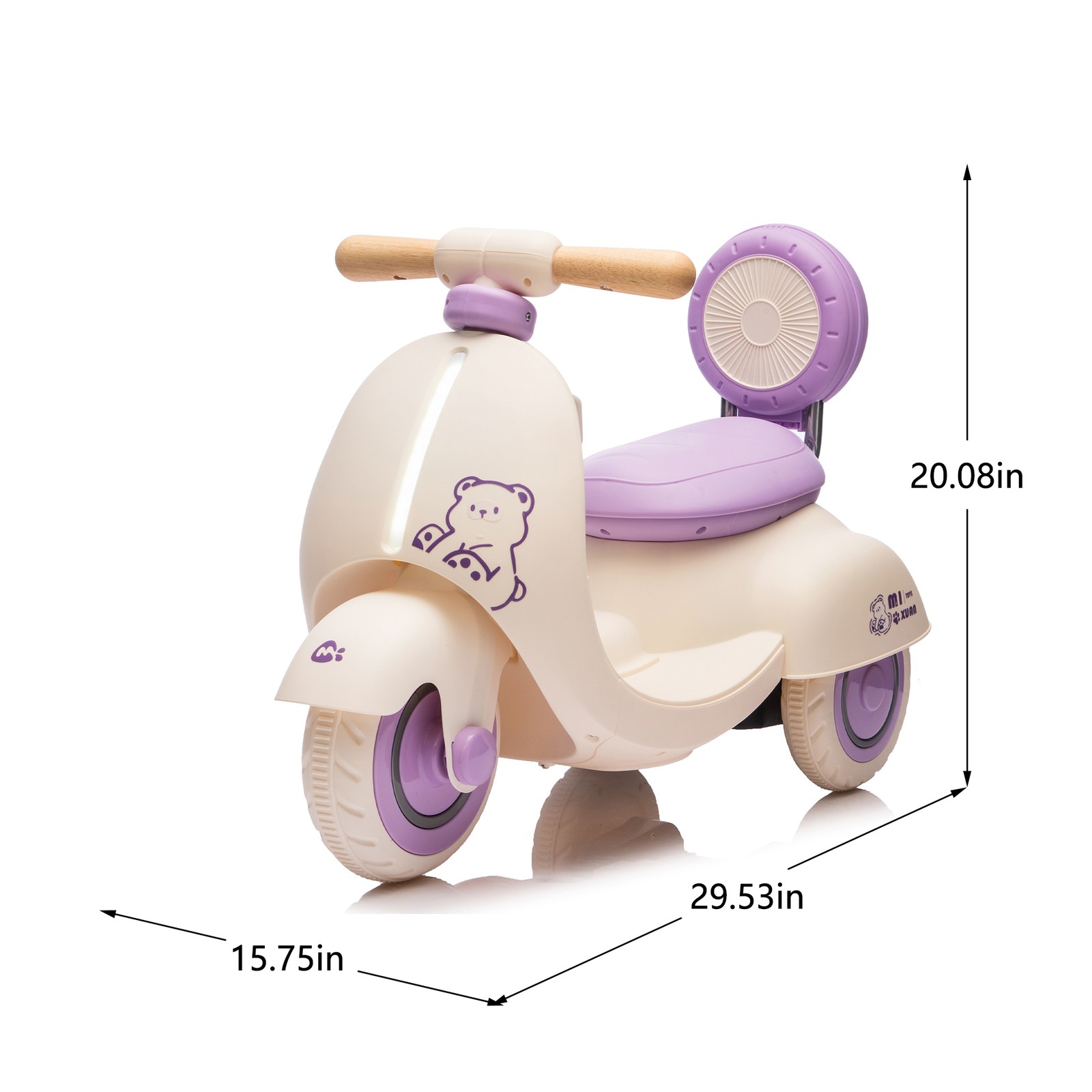 12V Kids Ride On Electric Motorcycle Toddler Scooter W/Parents Control Bluetooth