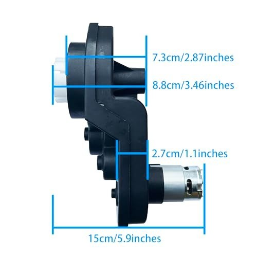 High-Speed 12V Gearbox Motor Upgrade for Kids Ride-On Cars, 40000RPM Replacement
