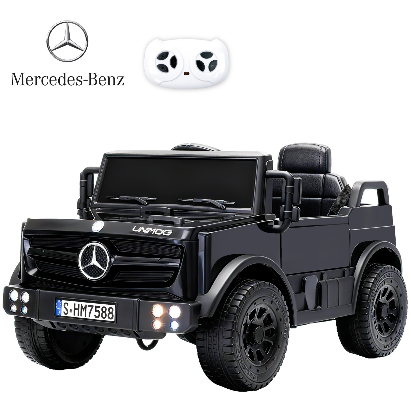 Mercedes-Benz Licensed 12V Kids Ride On Toy Car Power Wheels Truck w/ Remote MP3