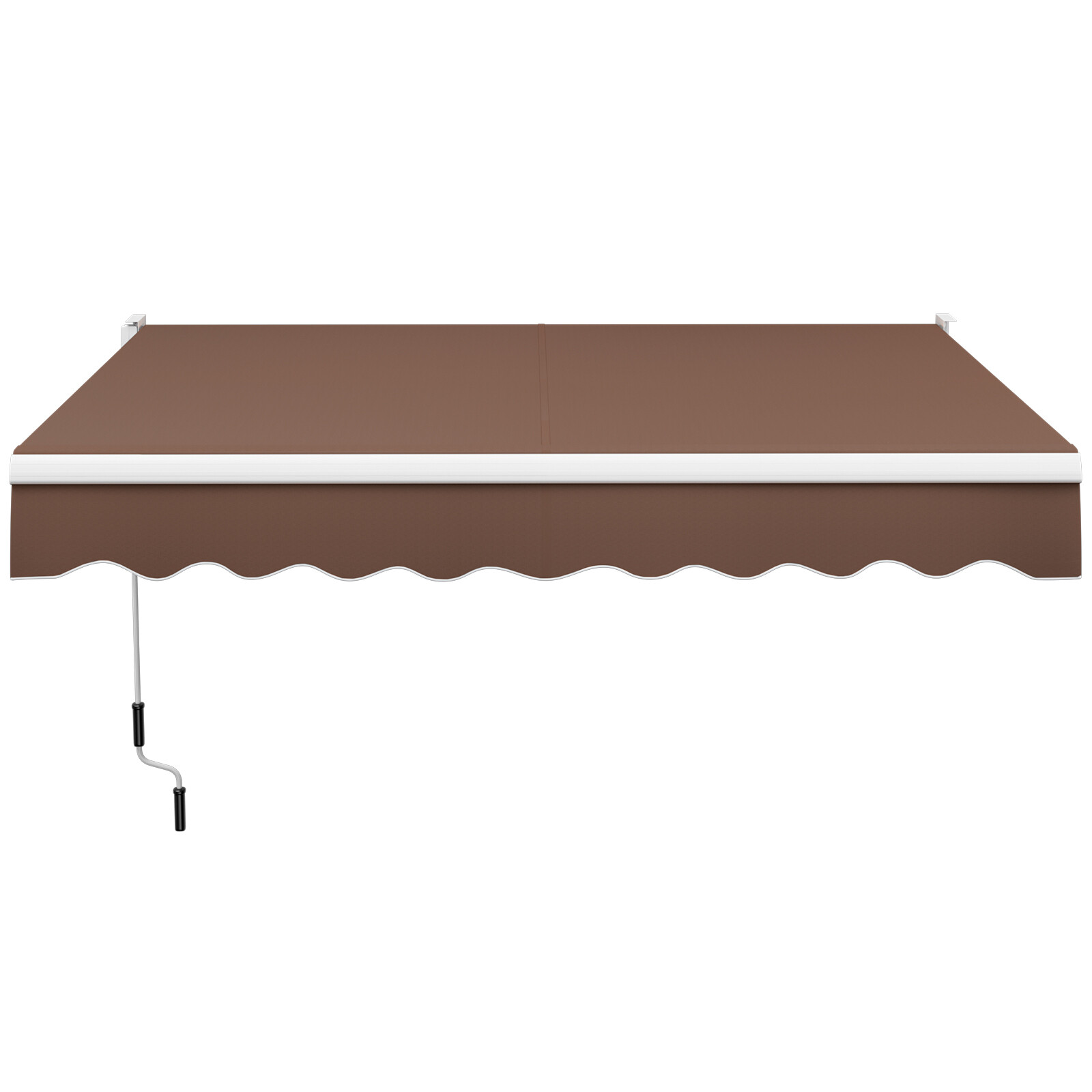 Topbuy 8’×6.6′ Retractable Awning W/ Aluminum Frame Sun/Water Protection W/ PA