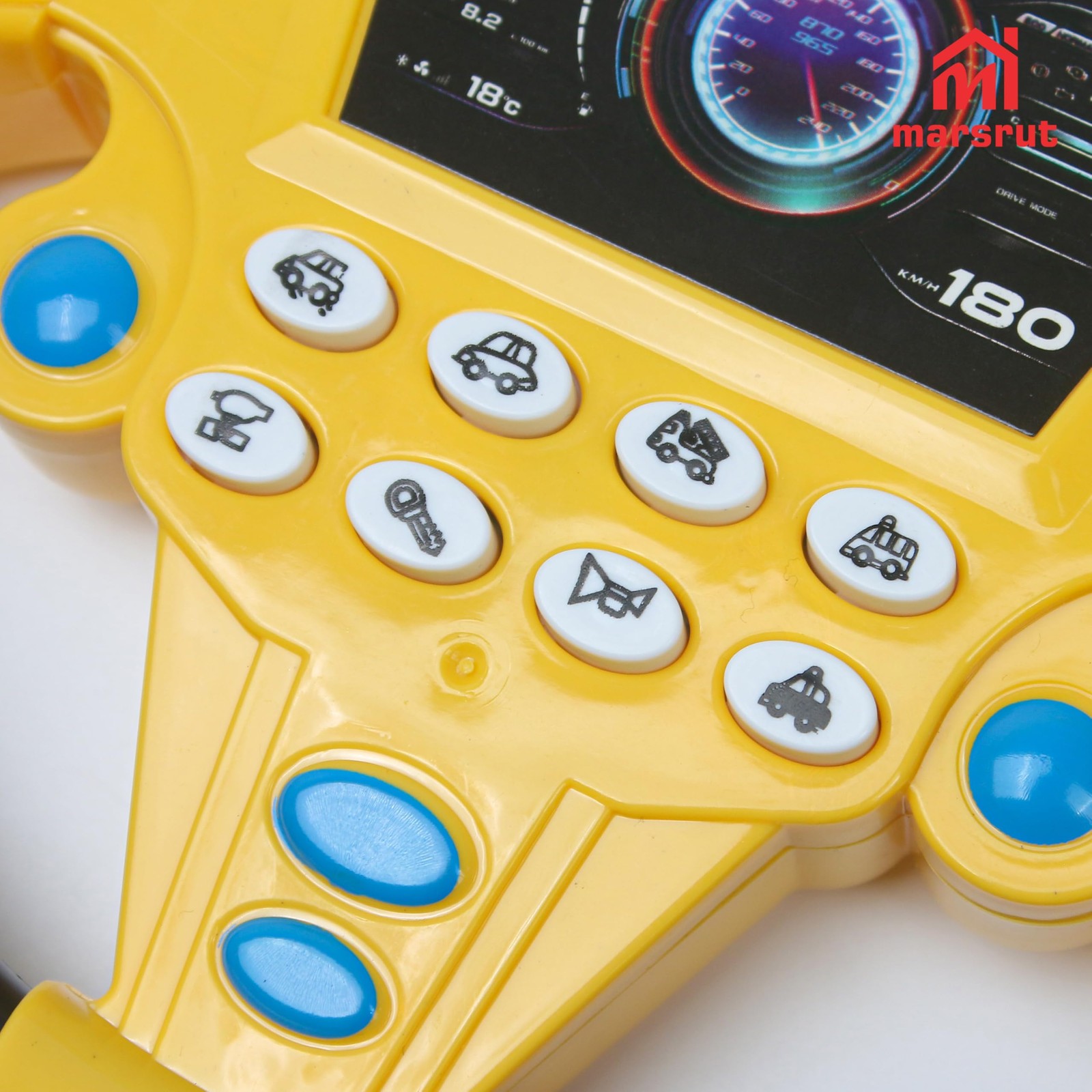 Steering Wheel Simulated Toy for Kids Babies 3+ Years Old, Small Electronic Simu