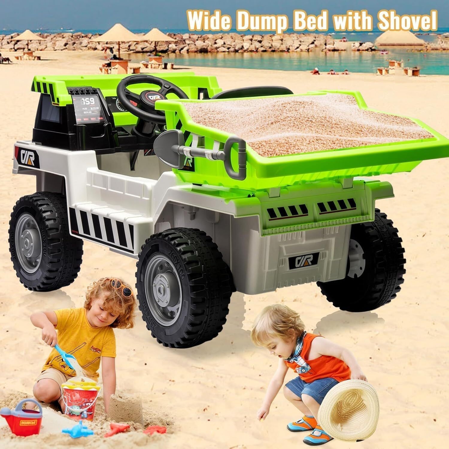 12V Kids Ride On Car Toys Electric Dump Truck Car with Remote Control,Music