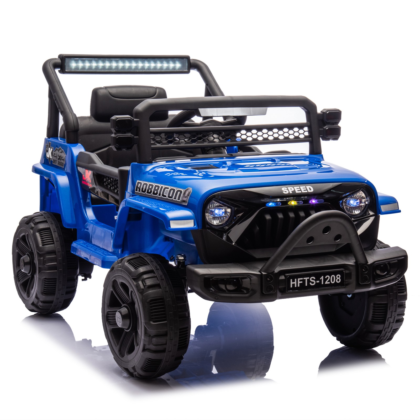 12V Kids Ride On Electric Truck Car Early education function kids aged 1-4 Blue