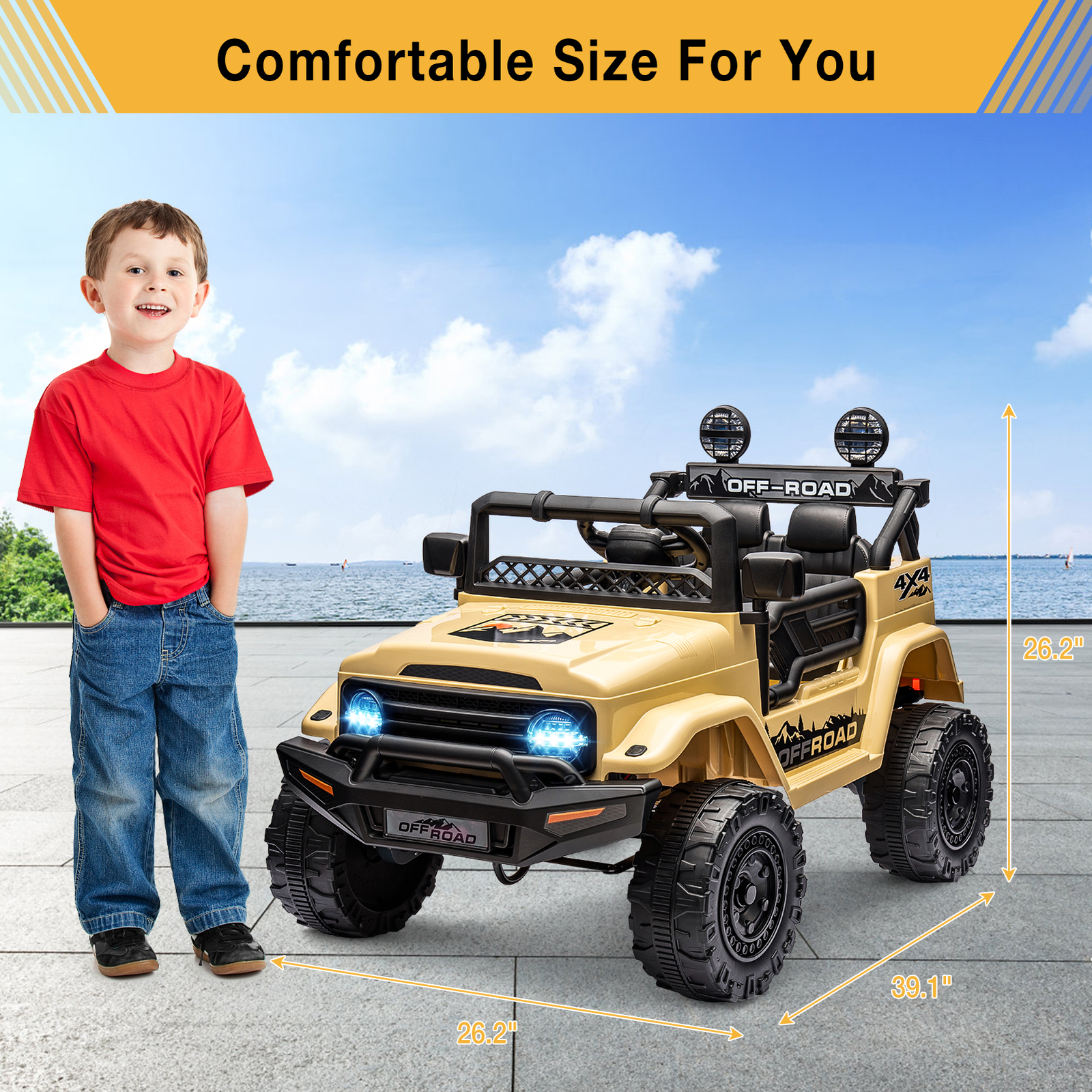 Ride On Truck Car 12V Ride On Car, Electric Vehicles With Parent Remote Control
