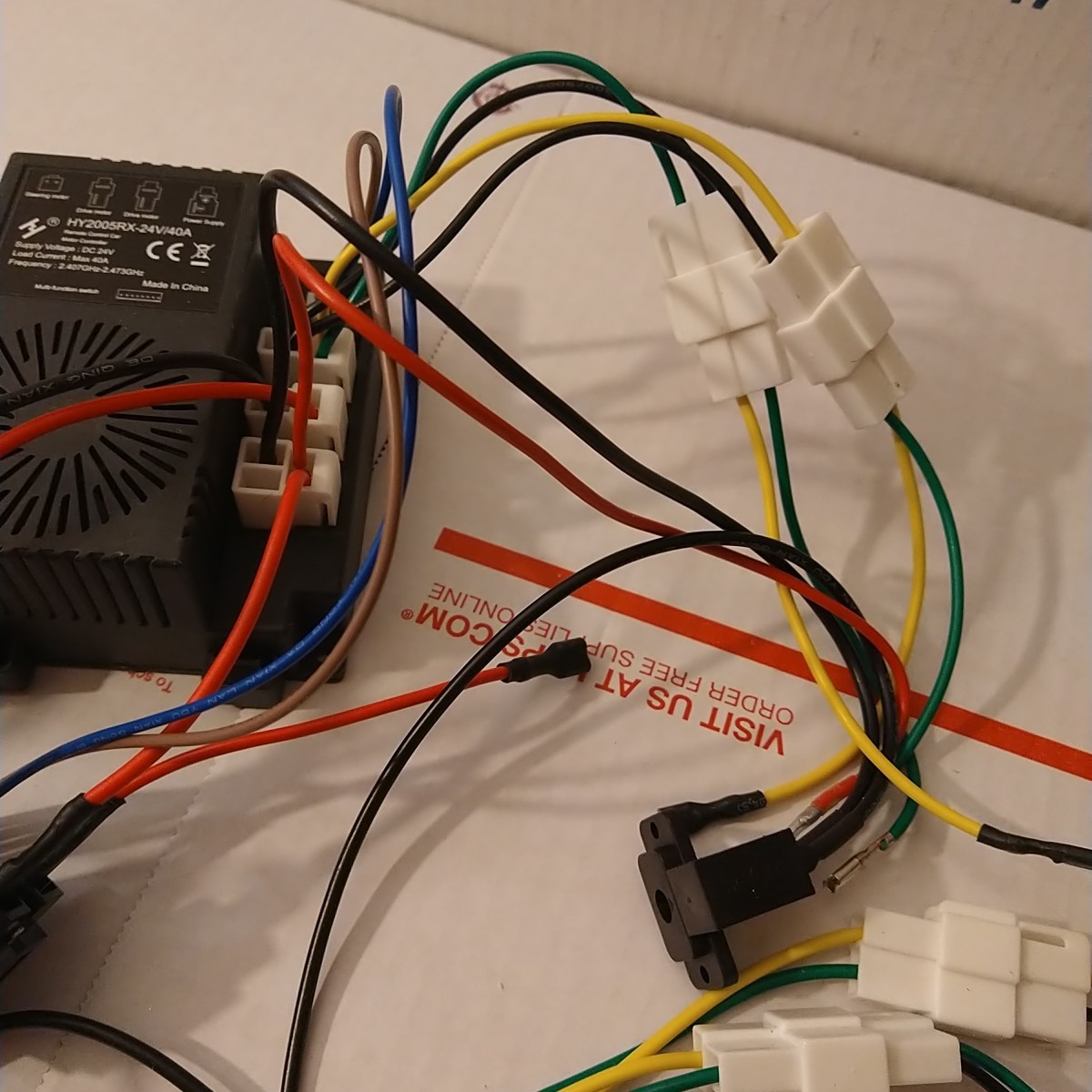 12 Volt Power Wheel DIY Modified Wires High Power For Children Electric Car