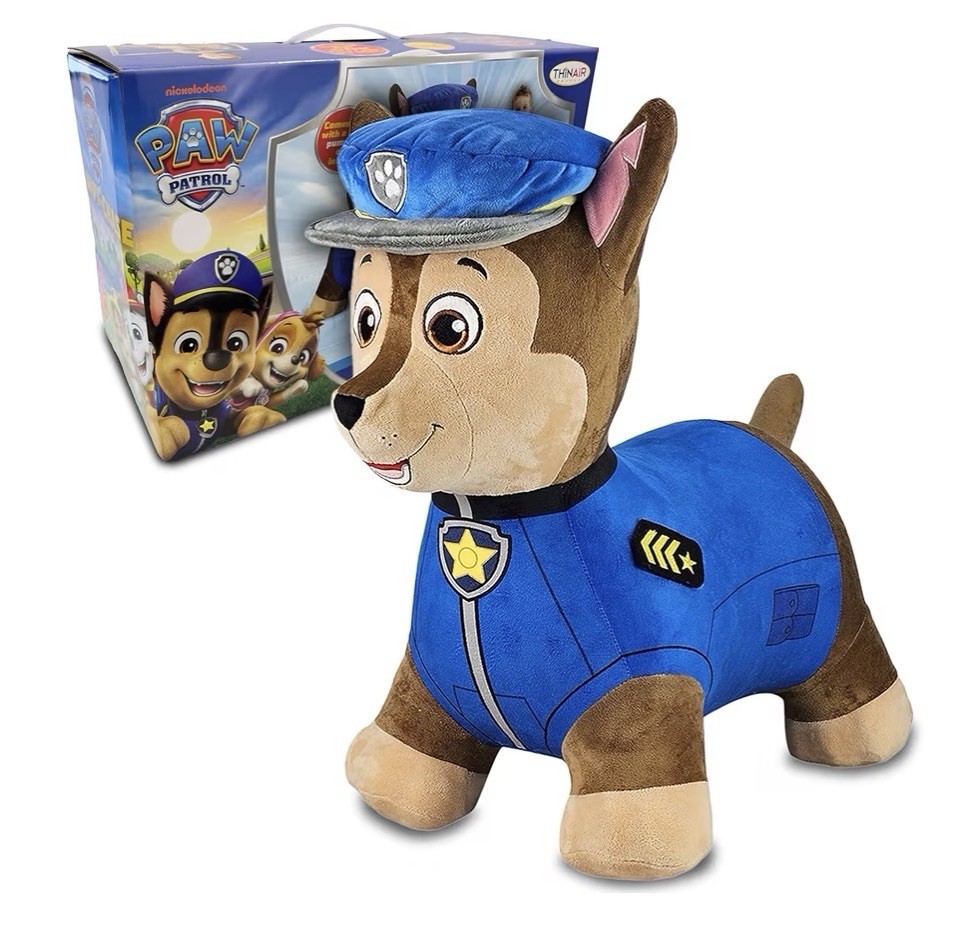 NEW! Paw Patrol CHASE Plush Ride On Bouncer Hopper Toy 18M- 3Y Nickelodeon 2025