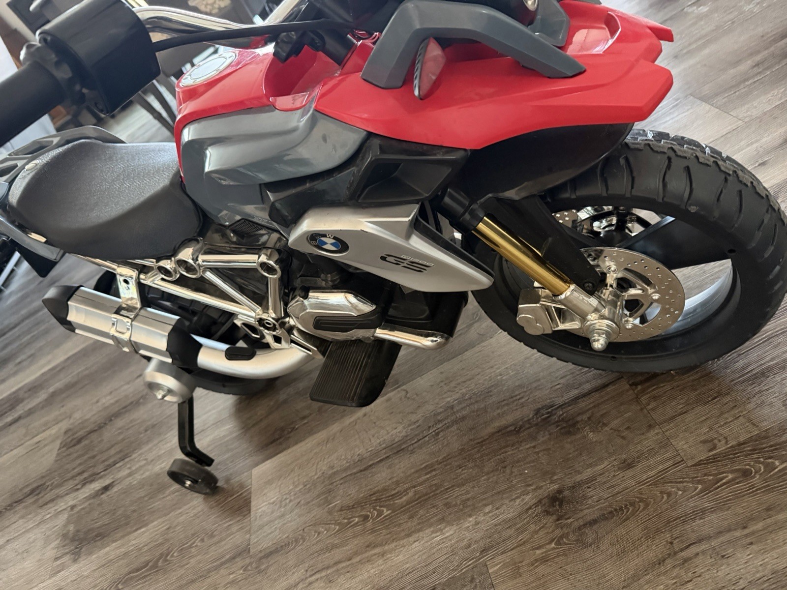 BMW R1200 GS 6 Battery Powered Ride On Toy Motorcycle with Lights Sounds