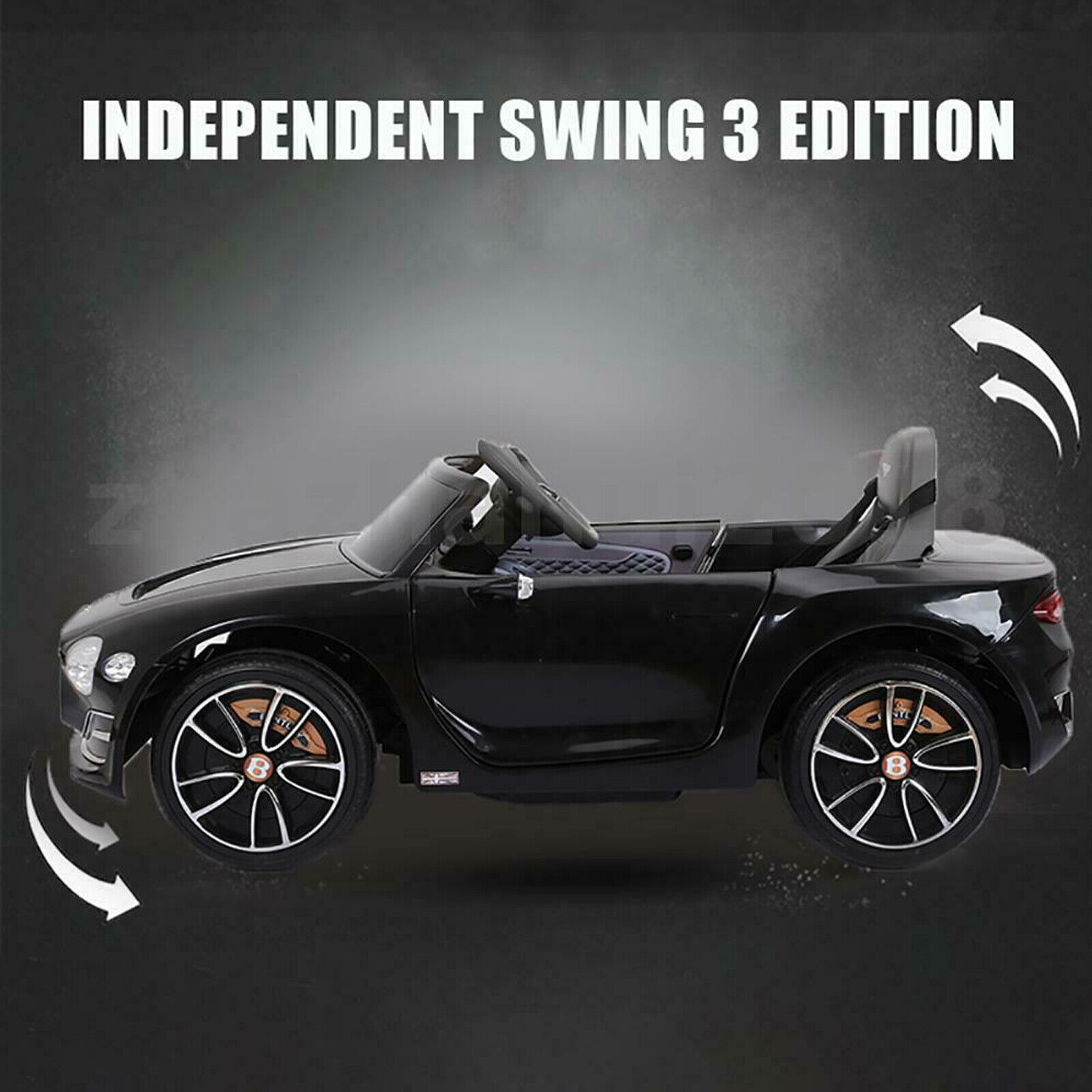 12V Electric Kids Ride on Car Bentley Style Toy Gift Remote Control LED Light US