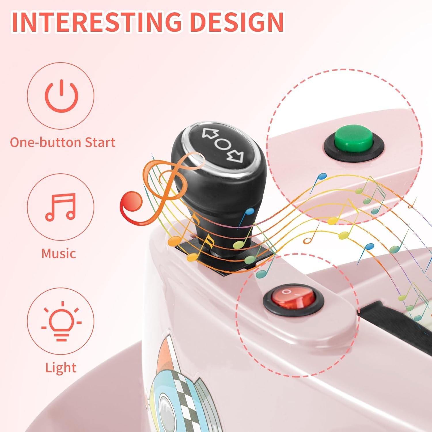 Baby Bumper Car Electric Car with 2 Driving Modes Joystick/Remote Control