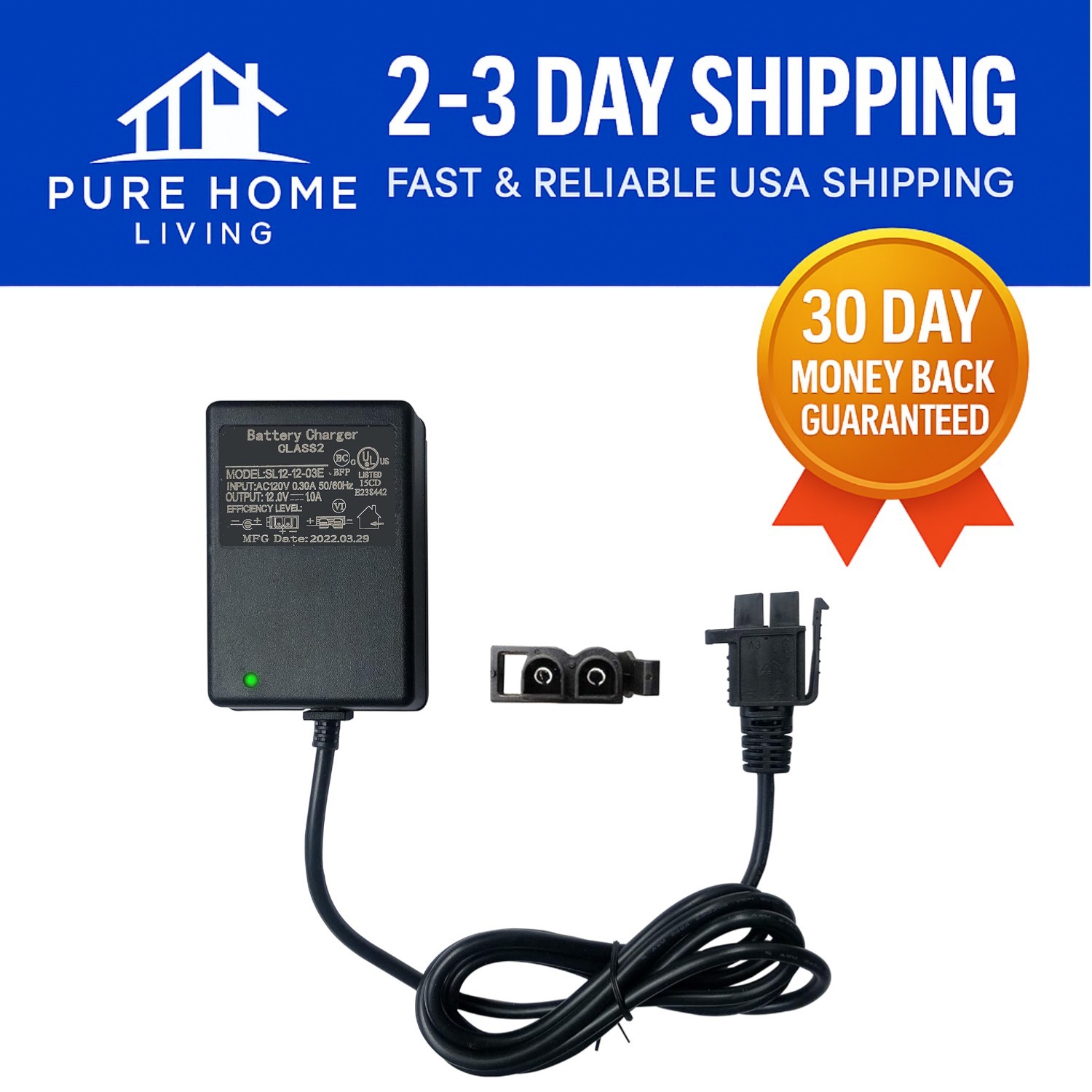Compact 12 Volt Charger for Kids’ Ride On Toys – Fast Charging & Safety Features