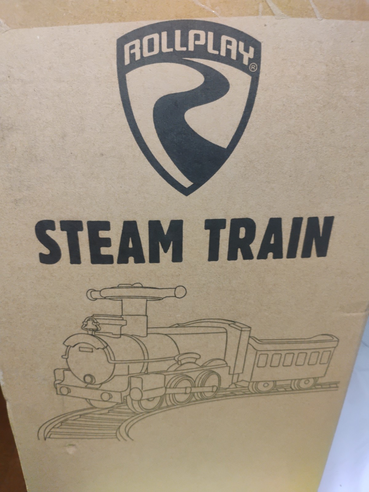 ROLLPLAY , Steam Train Ride ON ,Tracks , 6 VOLT, 2-5 Yrs , 45lb Max Weight