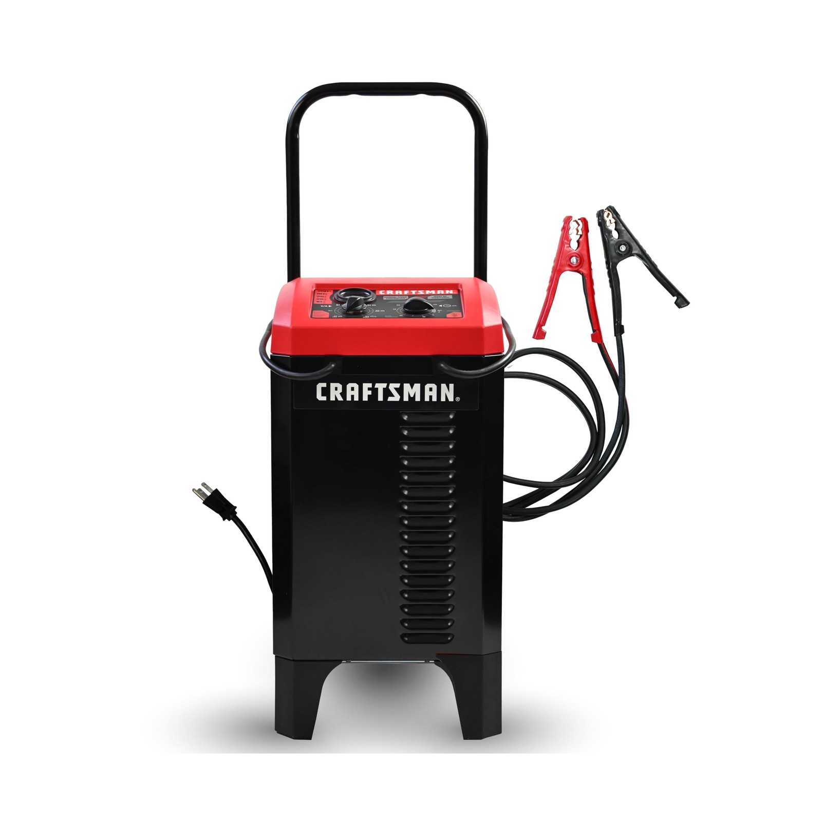 CRAFTSMAN Wheeled Manual 10A Car Battery Charger and 250A Engine Starter, 2-i…