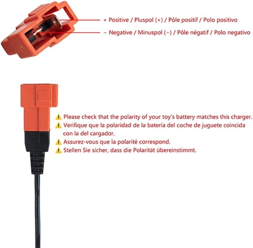 Kids Ride-On Toy 12V Charger – Universal Compatibility with Square Plug Feature