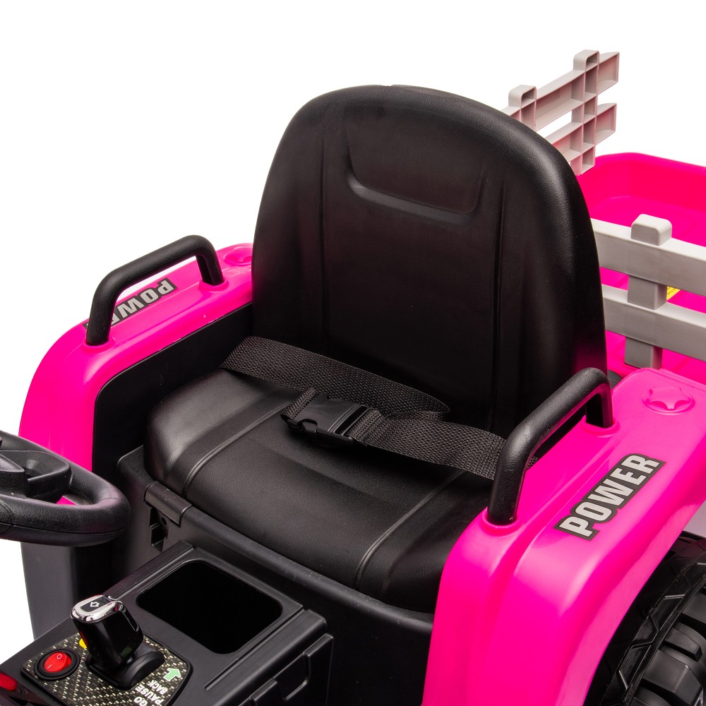 24V Battery Electric Ride on Tractor w/ Trailer 200w*2motor 1.86-4.97MPH/Remote